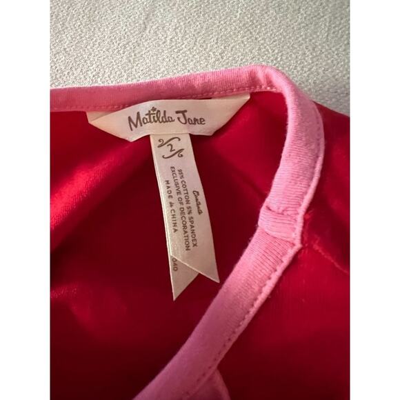 Matilda Jane Dress Size 2 Red Pullover Sleeveless Layering 2 sets available mult - Picture 3 of 6